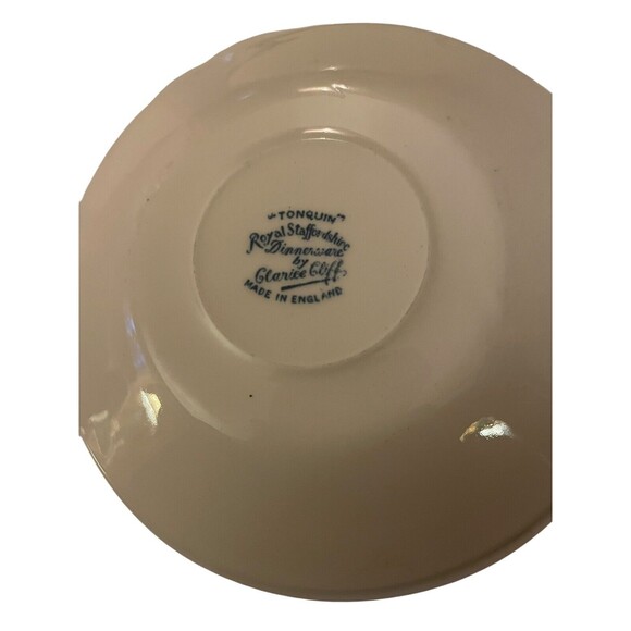 Royal Staffordshire Clarice Cliff Tonquin Saucer 6” - Picture 5 of 5